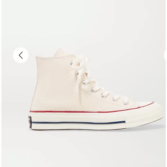 Converse 7 Chuck Taylor All Star Womens Hi Top Lace Up Sneakers W7650 White SZ 7 - Picture 1 of 11